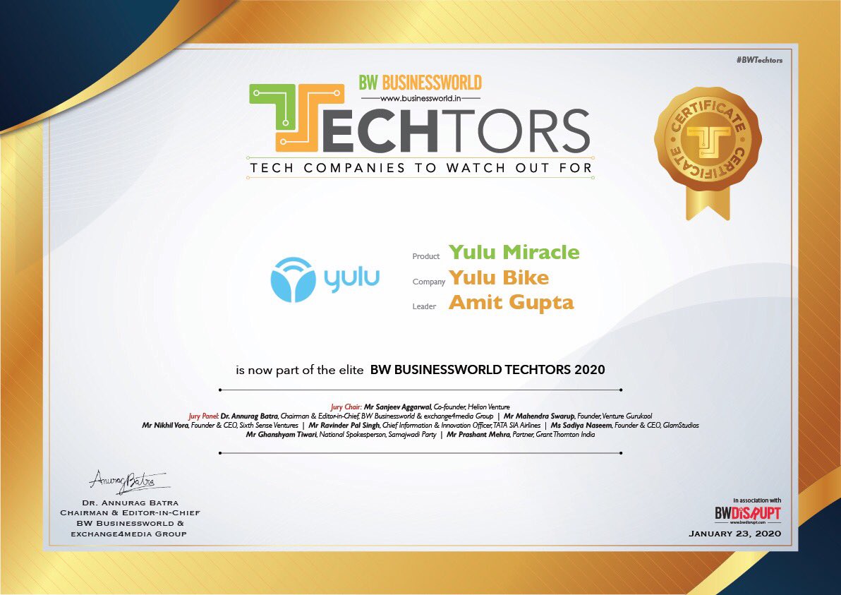 yulu miracle manufacturer