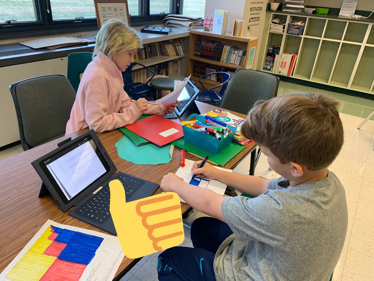 CTKDMGIFTED's tweet photo. So MANY things happening in math this morning. How does it work?  Students are owning their learning. https://t.co/FEftMHCgem