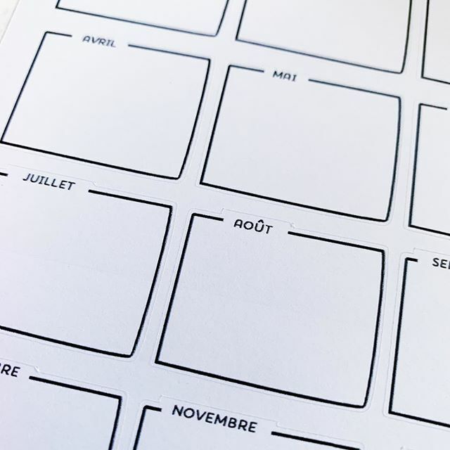 bujoteuse's tweet photo. Nouvelle planche de stickers tout droit sortie de notre atelier de stickers ... Des cadres mensuels pour préparer votre page #yearatglance OU ponctuer vos pages. 12 cadres mois + 3 cadres "vierges". Lien boutique : https://t.co/OqKuajq3pv

Profitez de l… https://t.co/RstTlWMYIV https://t.co/jcNKoaeleW