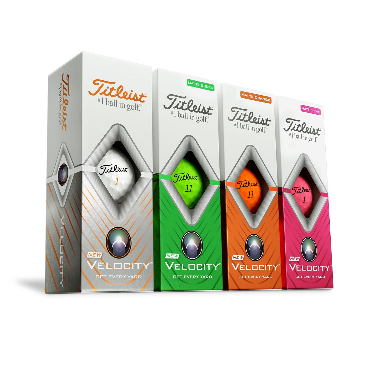 dsa_golf's tweet photo. Titleist have updated the Velocity &amp; Tour Soft for 2020. Packaging has been aligned with the Pro V1 and True Feel and the Velocity is also available in three new colours. We will professionally print with your corporate logo. Planning a corporate event for the spring? Call us... https://t.co/OTWqosHstZ