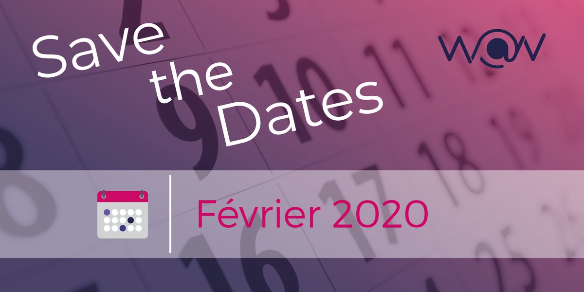 📣 A vos agendas 🗓
Voici le super programme des <a href="/WomenatNantes/">W@N</a> pour février :
👉Vendredi 7 février : #Déjeuner #Networking
👉Mercredi 12 février : #Afterwork
👉Jeudi 27 février : #Atelier "La force est en vous"
Infos à venir très prochainement 😜 stay tuned !