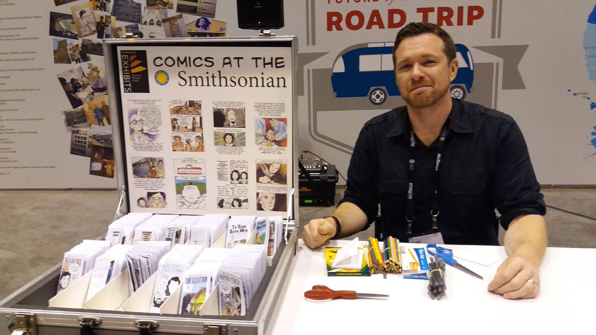 CincyMuseum's tweet photo. We're excited to welcome @etkeeling, comic artist for @SIexhibits Jan 24-25 for various events: https://t.co/7RTMm0Q4jR! Get to know him &amp; his work better through our Q&amp;A we posted to our Instagram &amp; Snapchat Stories today (Jan 24)--find us @cincymuseum! #DestinationMoon #CMCmoon https://t.co/EHLhcuJPGg