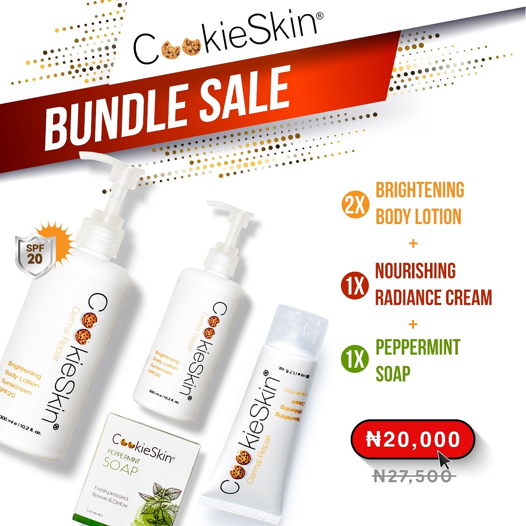 LoveLiveGive's tweet photo. Happening now; .@CookieSkin Bundle Deals Day. Shop in-store at 69 Admiralty Way Lekki 1 or online https://t.co/aJSLIxuH3J