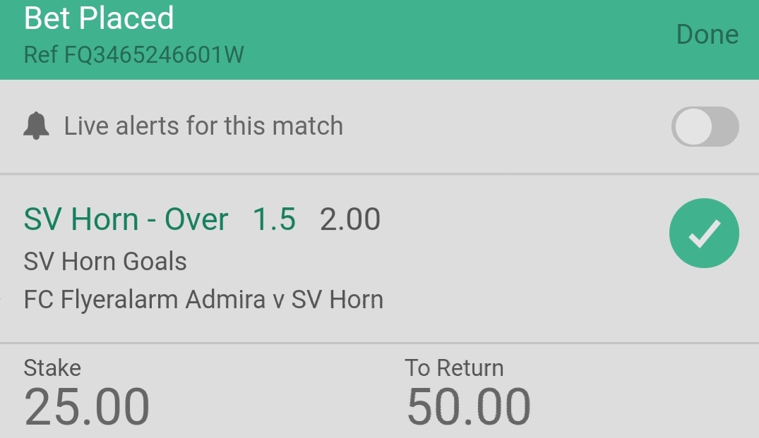 MrRealTips's tweet image. INPLAY 🇪🇺 EURO (Friendly)
Flyer Admira v SV Horn

TIP 📊 SV Horn O1.5 team goals

STAKE 💰 1u @ 2.000