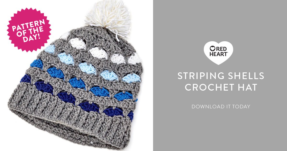 This pompom-topped hat makes crocheting an ombre effect hat so easy!
Get the pattern of the day: bit.ly/2vcM5zS
#RedHeartSuperSaver