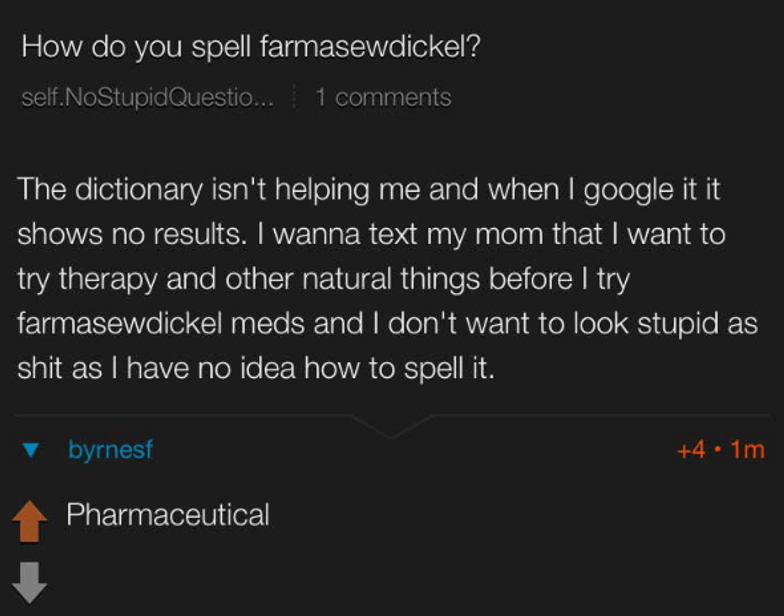 CS_Kassel's tweet photo. Way too funny 😅 To be honest #Pharmaceutical is a hard word to spell. 🙈😅
 @language_nerds_  #funny #spellingproblems https://t.co/1GF1OVeeaB