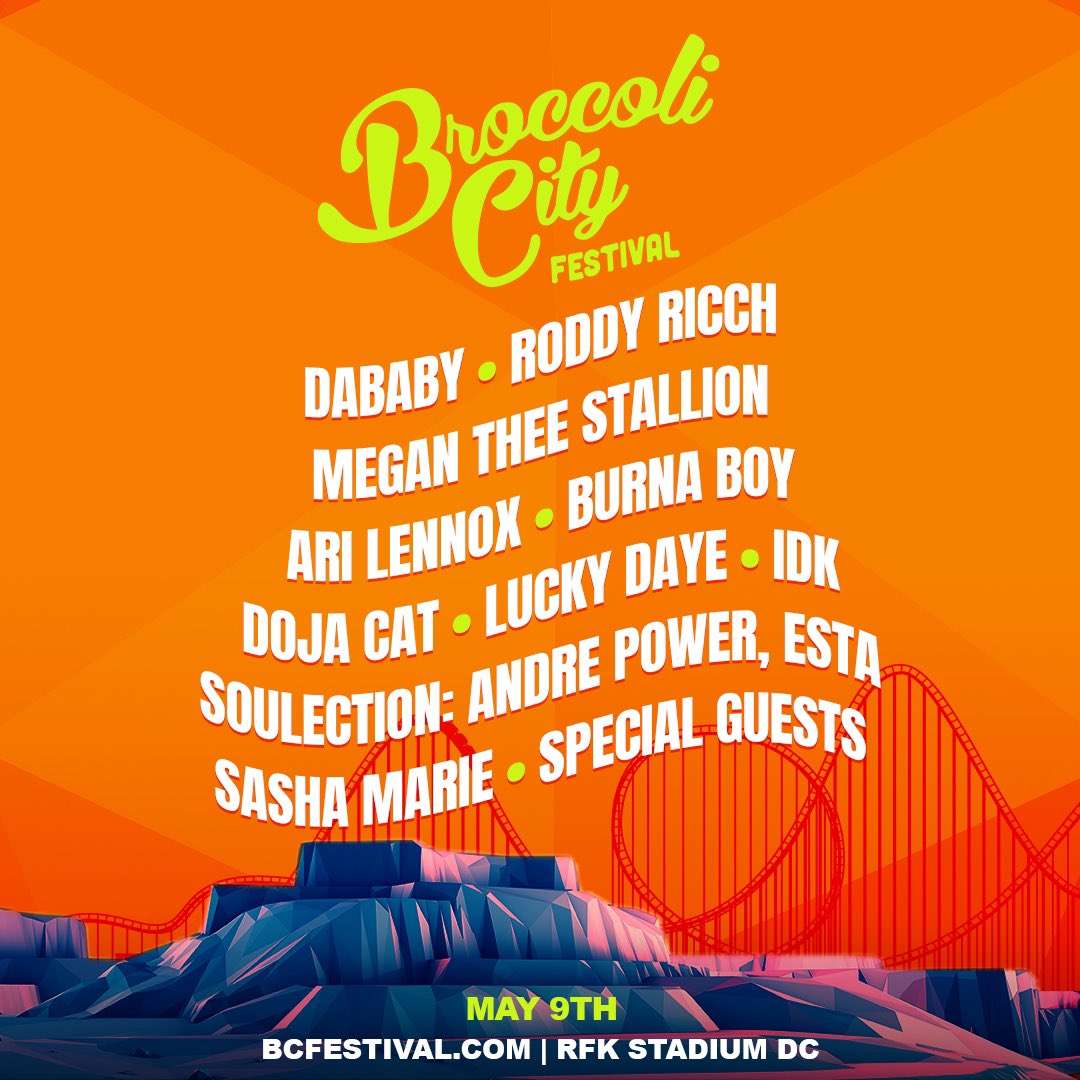 BroccoliCity's tweet photo. #BCfest2020 🥦 TICKETS ON SALE NOW!! (GA &amp; VIP) 🚨WILL SELL OUT! https://t.co/MEuzkxaI4P https://t.co/PPuqDXtKUs