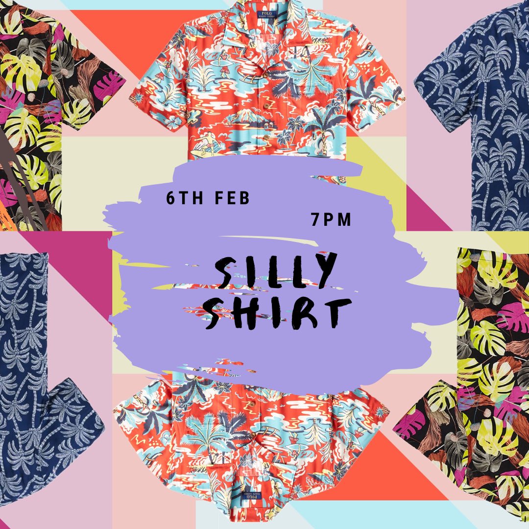 We are back again with our first social of 2020.
Find your ugliest shirt, and meet us at 7PM at the Exonian on Thursday 6th of February.  
Afterwards, we will also be heading to Unit One- we have limited wristbands so it is first come first serve for the night.