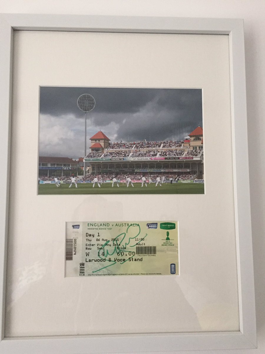 BarryPNewman's tweet photo. Only took 4 years, but it’s finally up! @StuartBroad8 #Ashes #TrentBridge #8for15 https://t.co/5gpzqnz5Kw