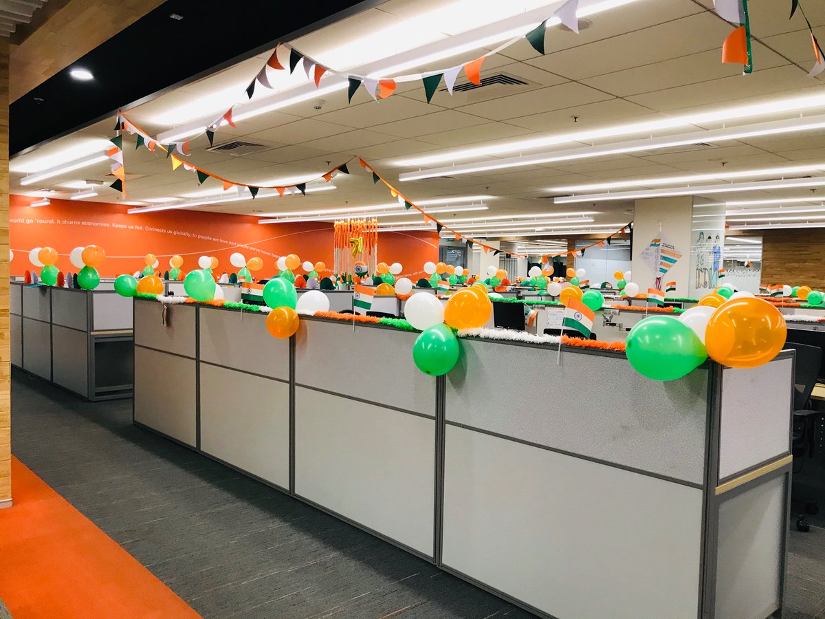 SudhirChaskar's tweet photo. We believe in peace and peaceful development, not only for ourselves but for people all over the world.
#RepublicDay 2020
#office #Fiserv
#fisvproud 
@Fiserv https://t.co/pqninE8n0I