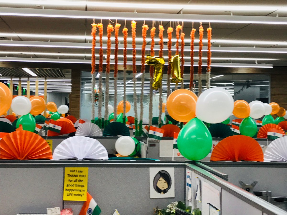 SudhirChaskar's tweet photo. We believe in peace and peaceful development, not only for ourselves but for people all over the world.
#RepublicDay 2020
#office #Fiserv
#fisvproud 
@Fiserv https://t.co/pqninE8n0I