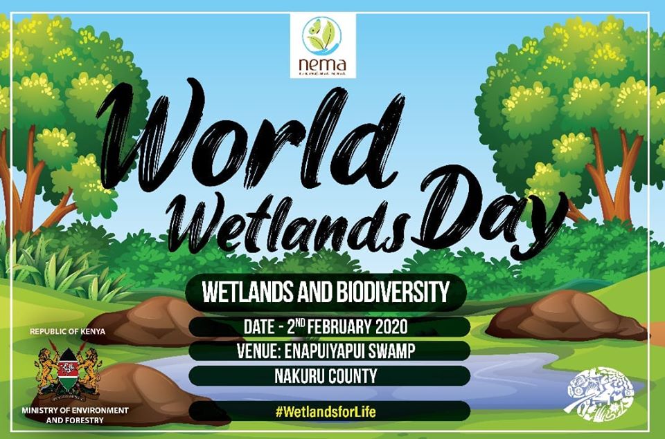 WaterTowersKe's tweet photo. The World Wetlands Day will be marked on 2nd February 2020 at Enapuiyapui Wetland in Kiptunga Forest, East Mau Water Tower near Njoro in Nakuru County. The event will be presided over by @Environment_Ke CS Hon Keriako Tobiko. #WetlandsforLife https://t.co/MIweiCEFCV