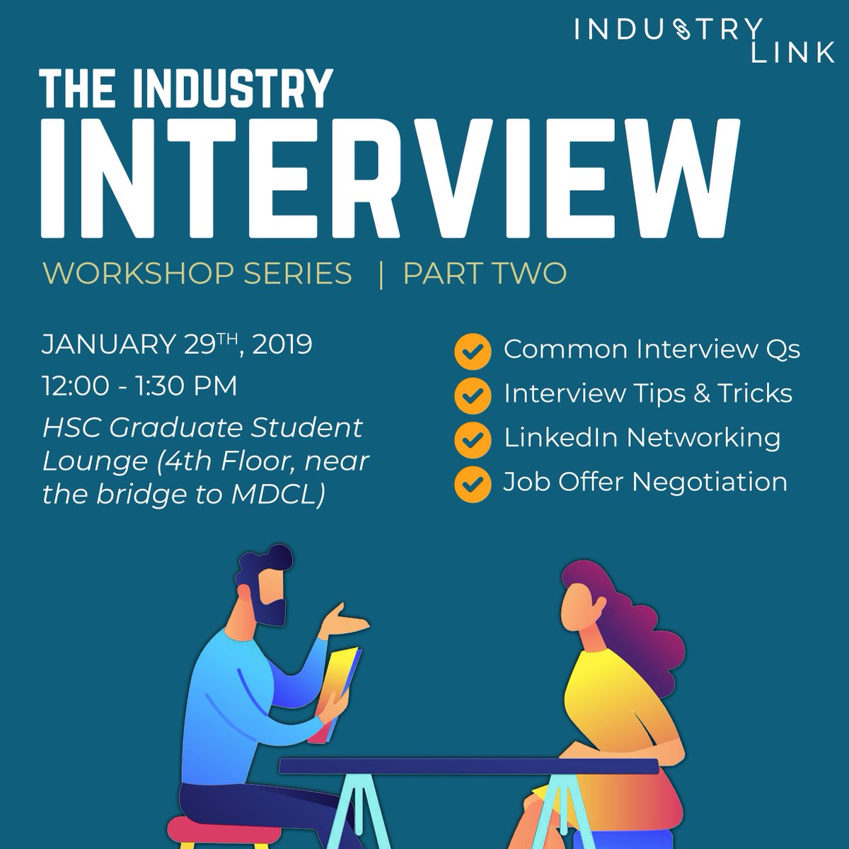 Do you ever have trouble answering those difficult interview questions?

Well, your McMaster Industry Link team is offering a very exciting Interview Prep Workshop!  

Join us Jan 29th for this brief seminar followed by a small Q&amp;A!

Register here: ow.ly/AXxC50y46v5
