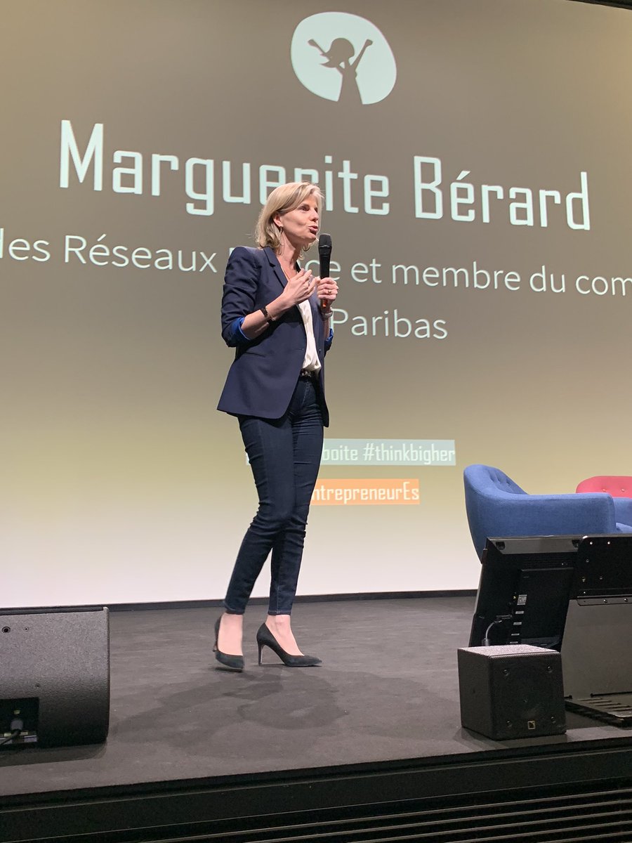 BougeTaBoite's tweet photo. Marguerite Bérard notre partenaire de l’événement #thinkbigher Directrice des Réseaux et membre du comité @BNPParibas 
Merci @WE_BNPP  ! https://t.co/rzWcFHTz4A