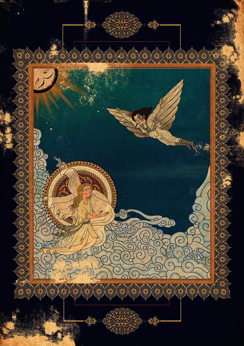 Terry Gilliam's "Brazil" in Ottoman  #miniature style by Murat Palta