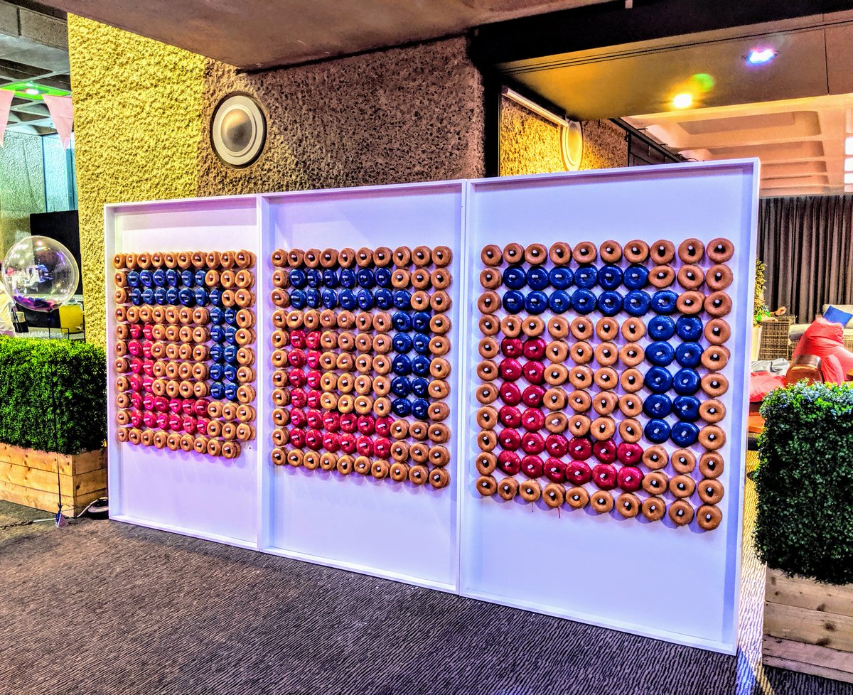 ProjectedImage_'s tweet image. What could brighten up a grey Friday in January more than doughnuts?! Take a look at this #doughnutwall we custom built for a client last year. Perfect for corporate and private events - get in touch if you'd like more details! #eventplanning #eventproduction #eventhire