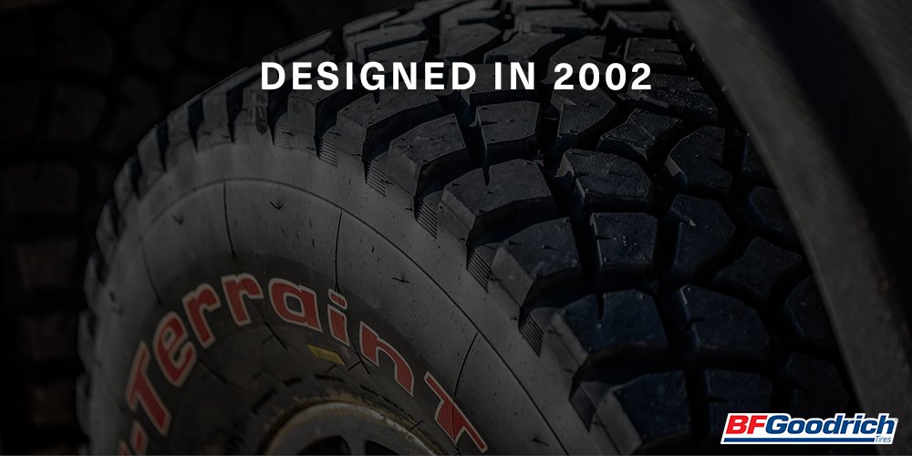 BFGoodrichCAN's tweet photo. Each one of our tires tell a story, and the BFGoodrich All-Terrain T/A #KDR2 + tire is no exception. Here’s a closer look at the iconic tire that has revolutionized professional racing since its 2002 debut. #BuiltOnBFG https://t.co/fTN9PwqN0K