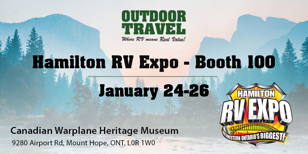 OutdoorTravelRV's tweet photo. The @HamiltonRVexpo at the @CWHM starts today at 12pm! We will be there all weekend at Booth 100. We hope to see you there! https://t.co/F0OHBFhD0t