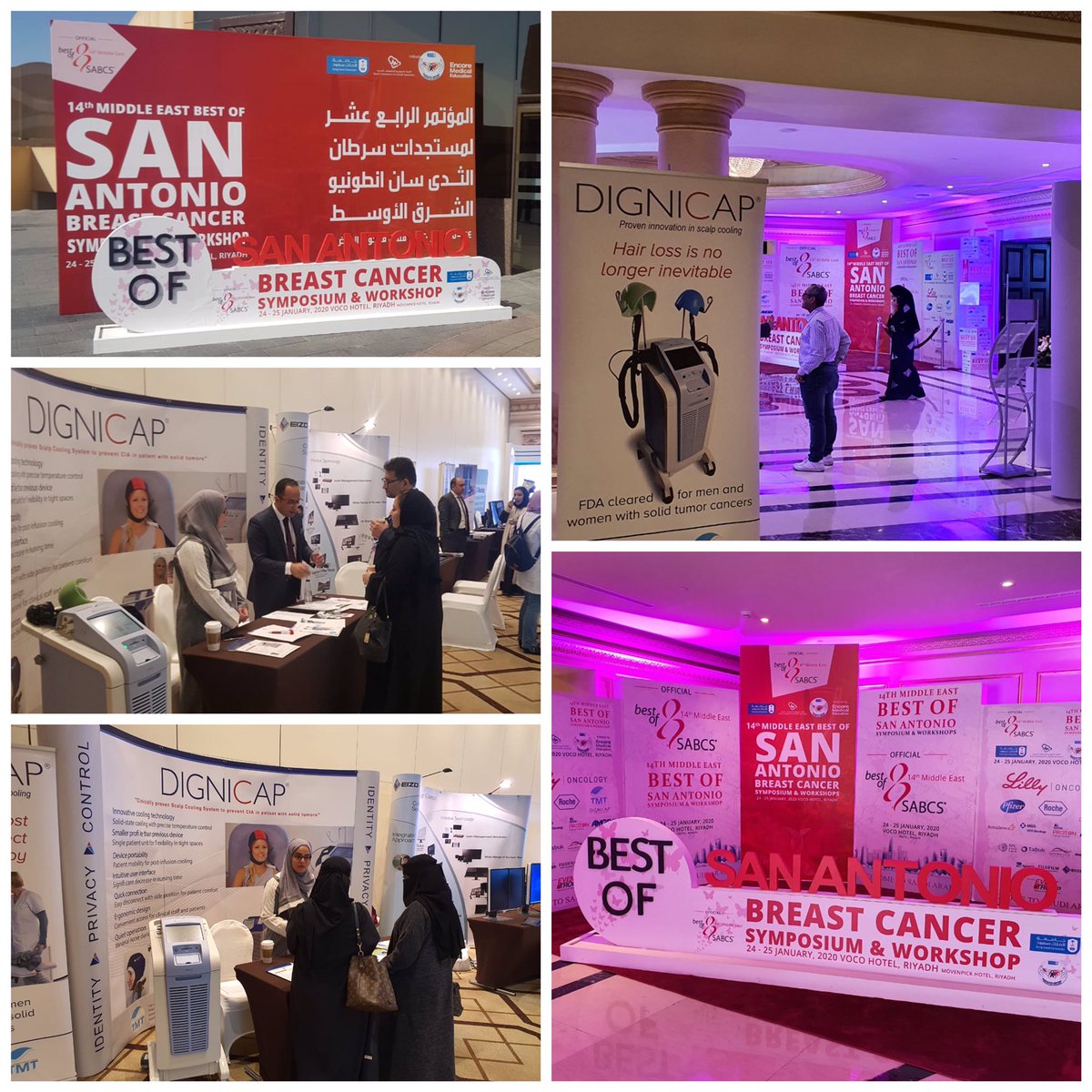 DignicapSaudi's tweet photo. جانب من اليوم الأول من مشاركتنا في المؤتمر الرابع عشر لمستجدات سرطان الثدي - سان انطونيو - الشرق الأوسط  #تساقط_ال��عر #السرطان #سرطان  #توعية  #جمعية_زهرة  #سرطان_الثدي  #السعودية   #العلاج_الكيماوي  #chemotherapy  #امل  #سرطان  #علاج  #السعودية  #اورام  #خسارة_الشعر https://t.co/C4AnHJw4tf
