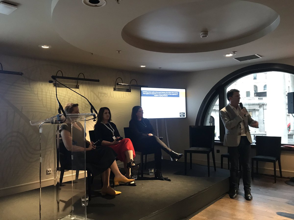 We’re here with Simon Farnfield,  Sarah Louise Wright, Pauline Fischer and Kate Holiday. Learning about switching your career in the event industry. 
“The events industry is very diverse”. 
#eventcareerslive 
<a href="/mashmedia/">Boris Debove</a> 
<a href="/ASInvestments/">Alfonso Sanchis Sarrión</a> 
<a href="/farno74/">Simon Farnfield</a> 
<a href="/HelmsBriscoe/">HelmsBriscoe</a>