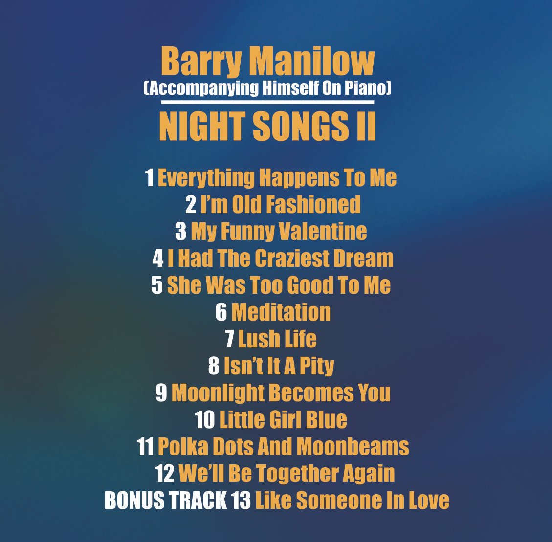 Barry Manilow on Twitter: Barry Manilow on Twitter: