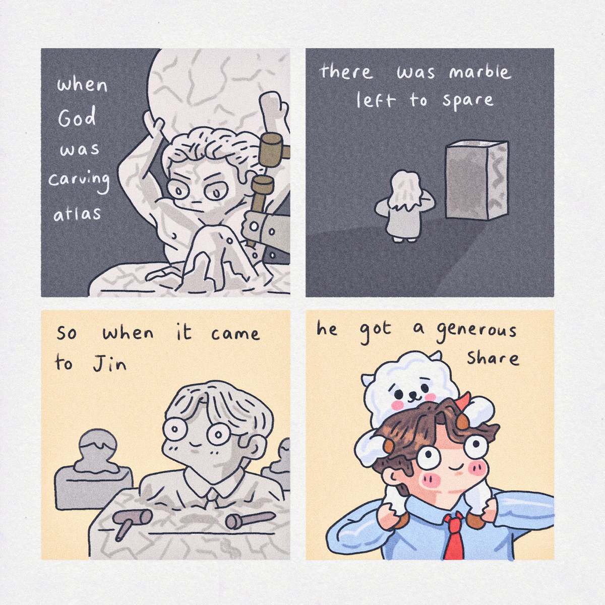 @BTS_twt jin shoulders 