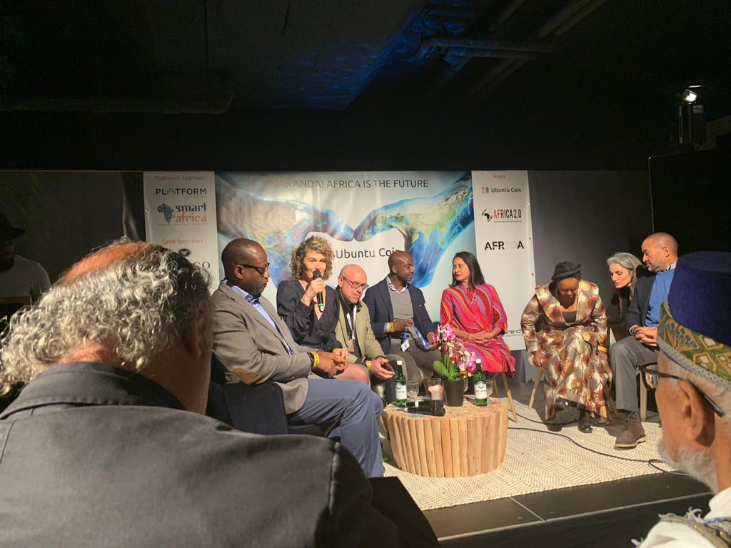 The second panel at #AfricaNightDavos2020 featured Lacina Koné, Jorge Sebastiao, Emmanuel Aidoo, Tara Nathan, Carole Wamuyu Wainaina &amp; E. David Ellington. The panel was facilitated by Annia Poulain of Reuters.
#wef20 #davos20 #platformcapital