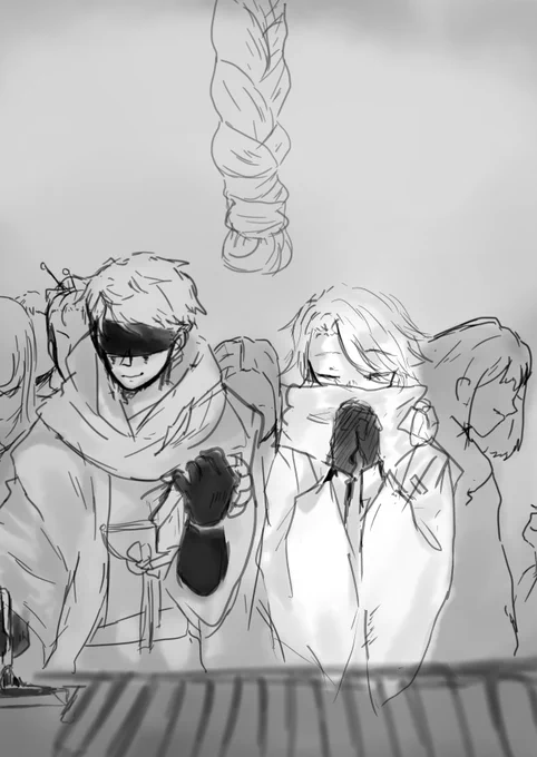 this shud have been posted this on january 1st

but tomorrow is lunar new year soooooo here is an elisop's short things ^^
#elisop #elicarl #identityVイラスト #IdentityV #占納 #divibalmer  (1/2)
i left Aesop's wish a blank to your imagination >w> 