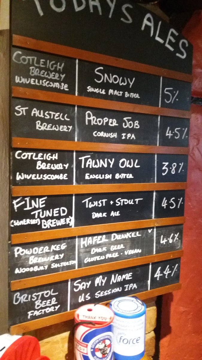 Today's Cask Ales at the London with BBC Independence in next.