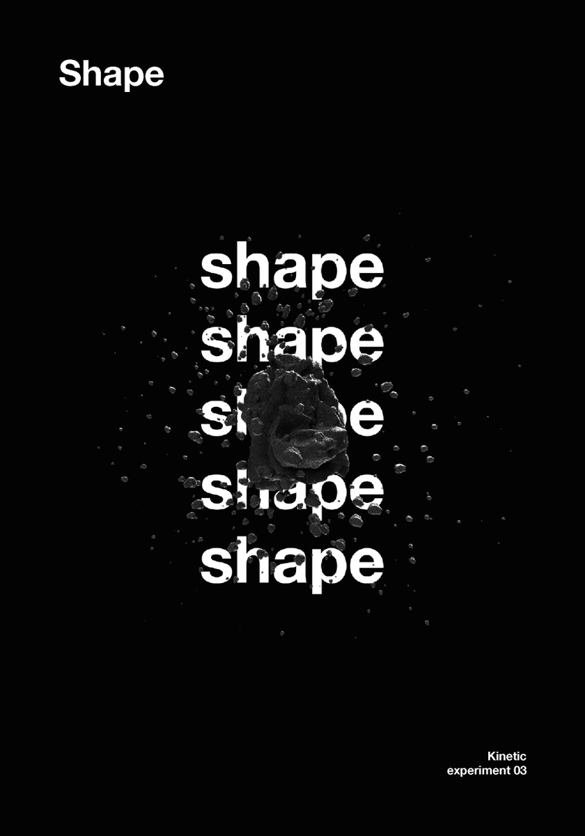 mmoisesmmendez's tweet photo. Shape https://t.co/QVW4EgVFH9
#Motiongraphics #Animation #Poster #Kinetictype #Typography #Graphicdesign #Artoftheday #Typegang #Kineticdesign #Type #Posterreposter #Graphicindex #3dtypography #Swissdesign #Typeposter #Motiondesign #Aftereffects #Cinema4d https://t.co/bmT8nZu136
