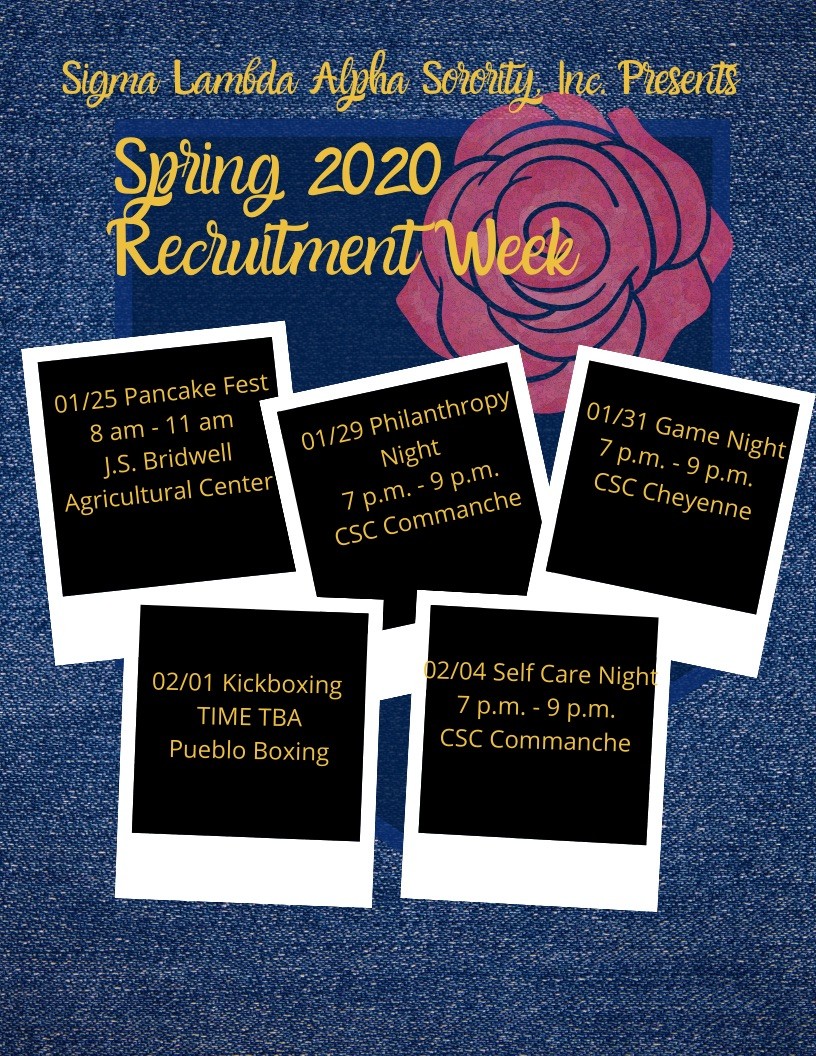 MSU_SLA's tweet photo. Tomorrow is our 1st recruitment event! If you need a ride DM us ! ♥️💚💛🌹#SigmaLambdaAlpha #culturalawareness #señoritaslatinasenaccíon #MSUTexas23 #MSUTexas24 #midwesternstateuniversity #ΣΛA https://t.co/OkyCMtyfgO