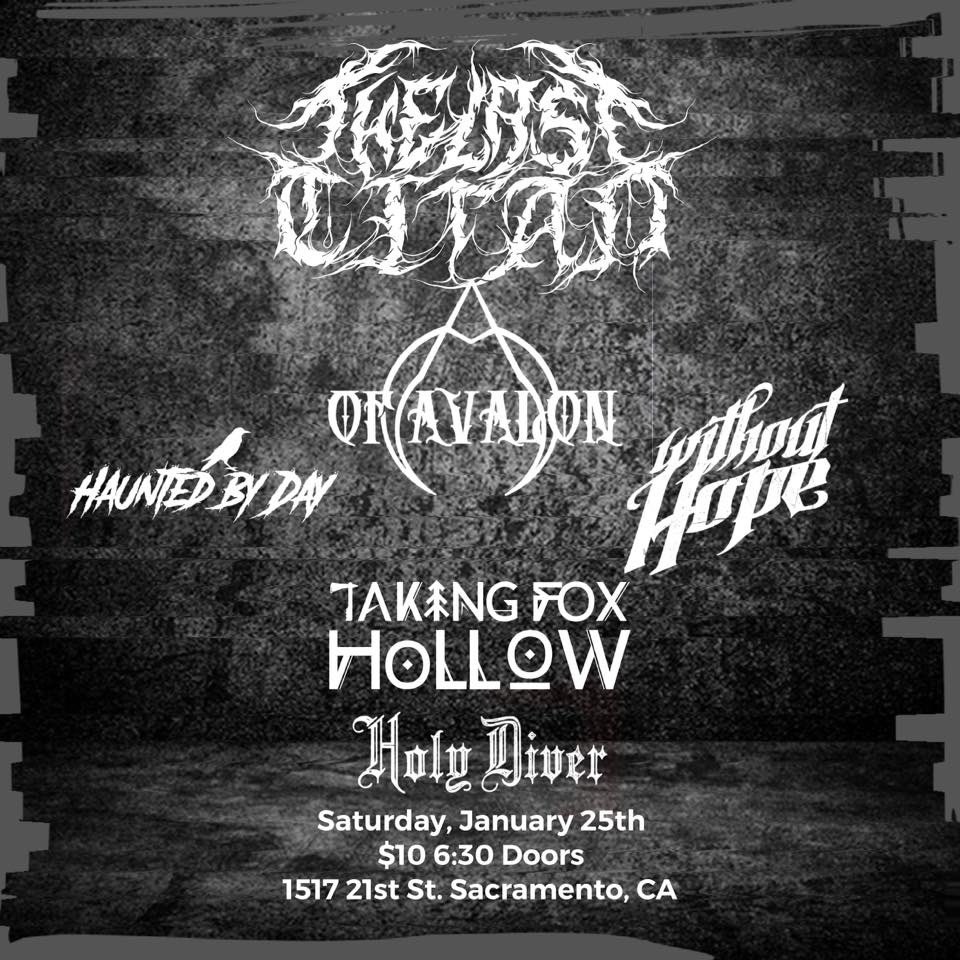 TakingFoxHollow's tweet photo. Catch us tomorrow night @ @holydiversac doing this but there! Don’t miss out it’s going to be a sick show! 👊🏻🤘🏻@thelasttitanca @HauntedByDay @ofavalonband #WithoutHope SEE YOU GUYS THERE  👌🏻💯 #rock #metal #liveshow #sacramento #nowplaying #HolyDiverSac https://t.co/666GpdMvsX