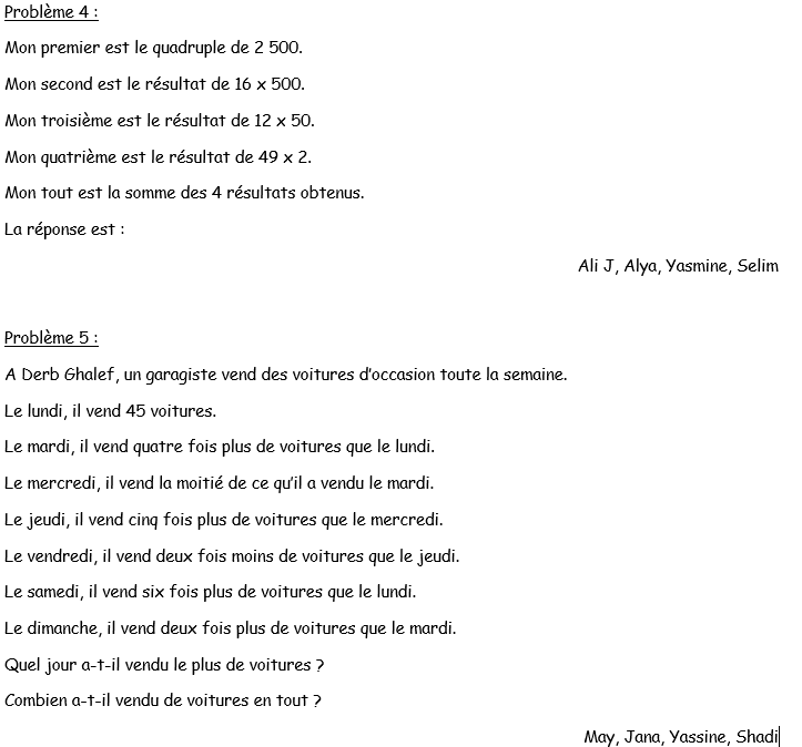 Cm1Ava's tweet photo. @CM1CDAUDET
Bonjour, les CM1C de Daudet, voici les problèmes écrits par les CM1A de Val d'Anfa @Cm1Ava #Cm1Ava #OSUIPedagogie #TwitMaths #Cycle3 https://t.co/dDch9Q5GlY