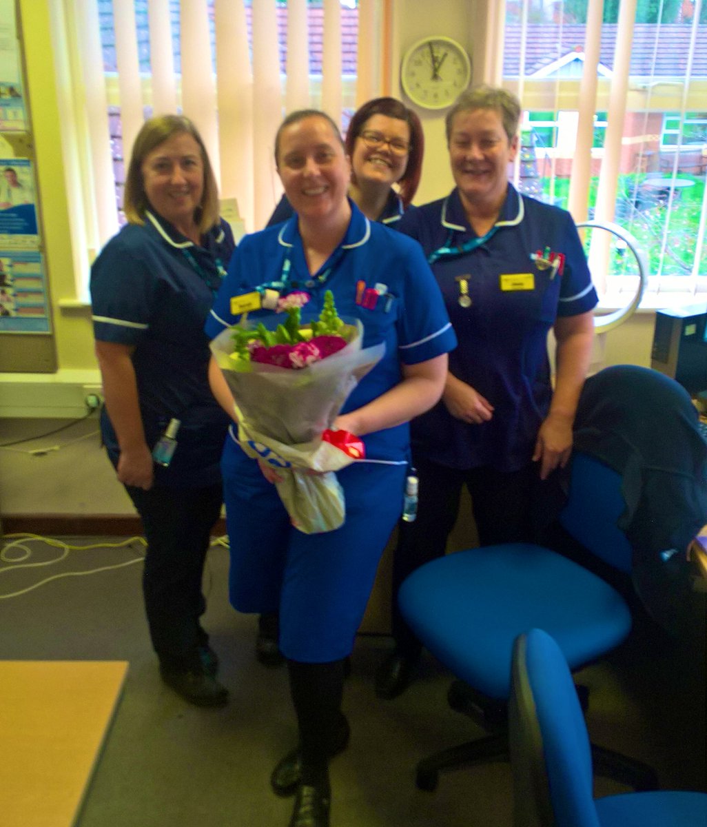 jhutti_hc's tweet photo. PBT Nuneaton Central would like wish Sarah all the best in her new Band 6 district nurse development role at PBT Bedworth . Congratulations such a wonderful achievement and we will miss you 💕🎉❤️⭐️ @bexster1979 @hartju12 #nhsswft #band6development #Nurses2020 #staffprogression https://t.co/1dH0CWdcuD