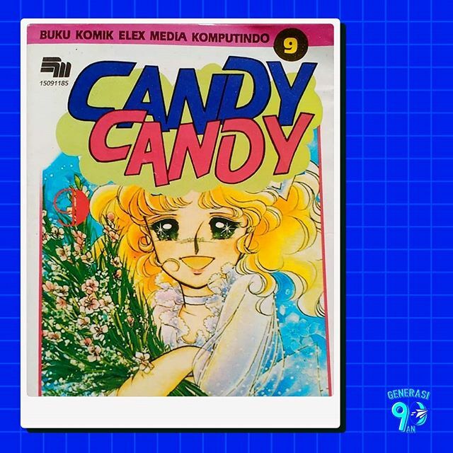 Komik serial cantik yang paling populer di tahun 90an.  Ada yang masih inget ceritanya Candy Candy?  #G90an
