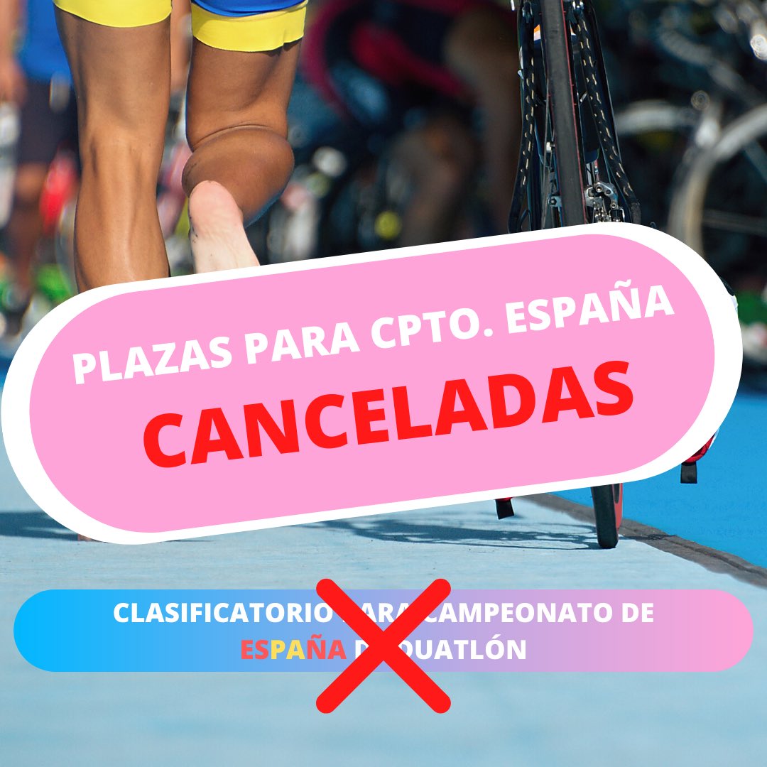 🇪🇸Lamentamos que la <a href="/fecantri/">fecantri</a> no haya podido tramitar la concesión de plazas  para el Cpto. España de Duatlón.
Pedimos disculpas a tod@s.

🇬🇧Sad to announce that the Canary Federation couldn’t run the slots for the National Championship. We are sorry for any inconvenience caused.