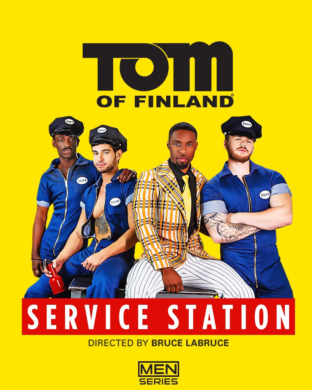 X 上的Bruce LaBruce：「Out today on https://t.co/JP1tYiBfl9! Tom of Finland: SERVICE  STATION Starring @MatthewCampNYC @DeAngeloJxxx @RickyRoman91  @TheRiverWilson Directed by @BruceLaBruce Jan 24 | #ToFxMEN @TomsFoundation  https://t.co/D2TMFdOTe6」 / X