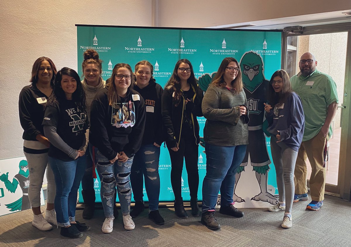 Took some of our Muskogee High School Jr/Sr students to Native Life Senior Day at Northeastern State University!! <a href="/NSURiverHawks/">Northeastern State</a>
