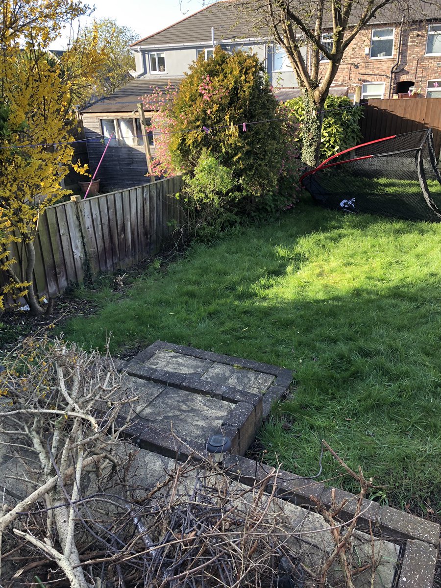 Andy_Fowler's tweet photo. Before and after pics of a new fence and tidy up we done for Tranmere Rovers footballer Paul Mullin, his stocks have risen with that winner against Watford last night in the FA Cup. We’ll done fella 👍😎⚽️ https://t.co/eVbXGWjtQW