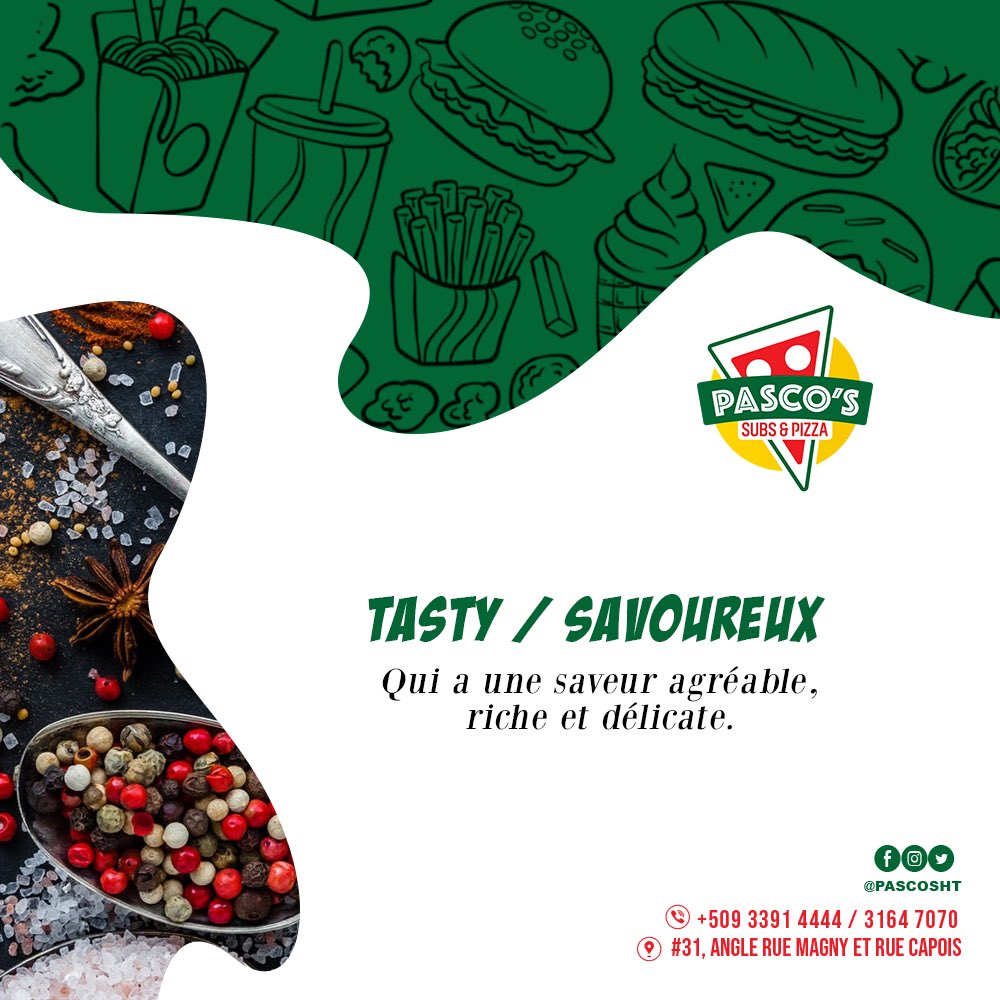 pascosht's tweet photo. Il faut croquer😄😋 la vie pour la savourer. 

Venez et savourons la vie!

#Pascosht #Subs #Pizza #Haiti https://t.co/COcntQIxG3