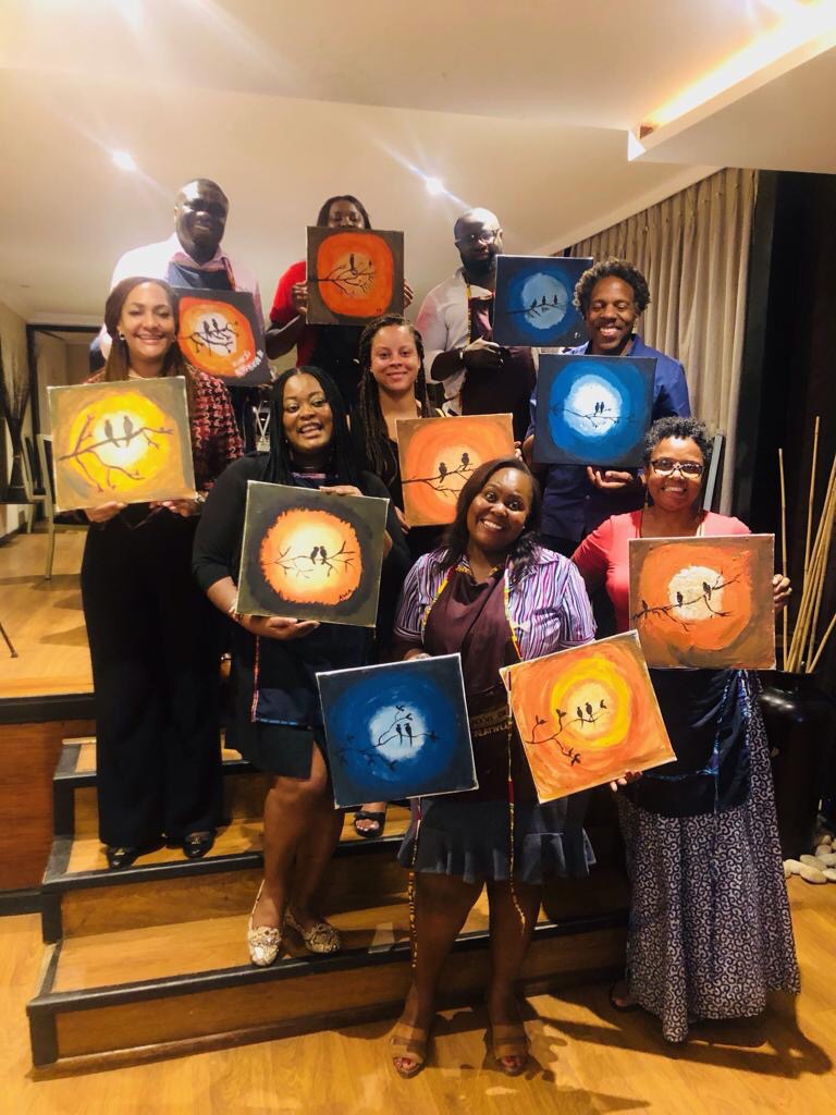 CH1Restaurant's tweet photo. #TGIF... Flashback: It was a wonderful time at Wine and Paint. If you missed it, don't miss the upcoming one in #February.

Look forward to our action packed #weekend:
Friday: Karaoke Nights / Saturday: Brunch / Sunday: Sundowners Unwind Brunch. https://t.co/lsk2HjKTbT