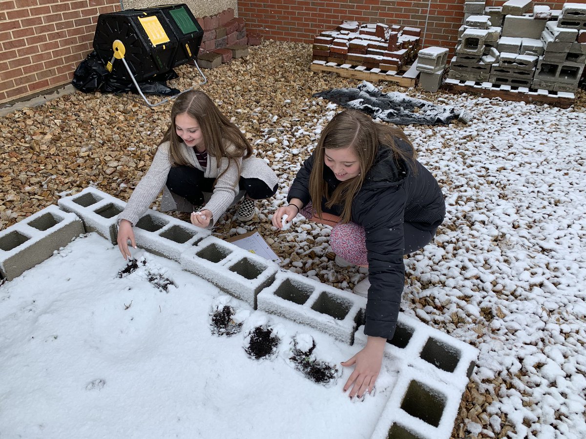 Students in Kylie Nichols’s class are taking advantage of the snow to study scale factor with snowmen. ⛄️Making learning fun!