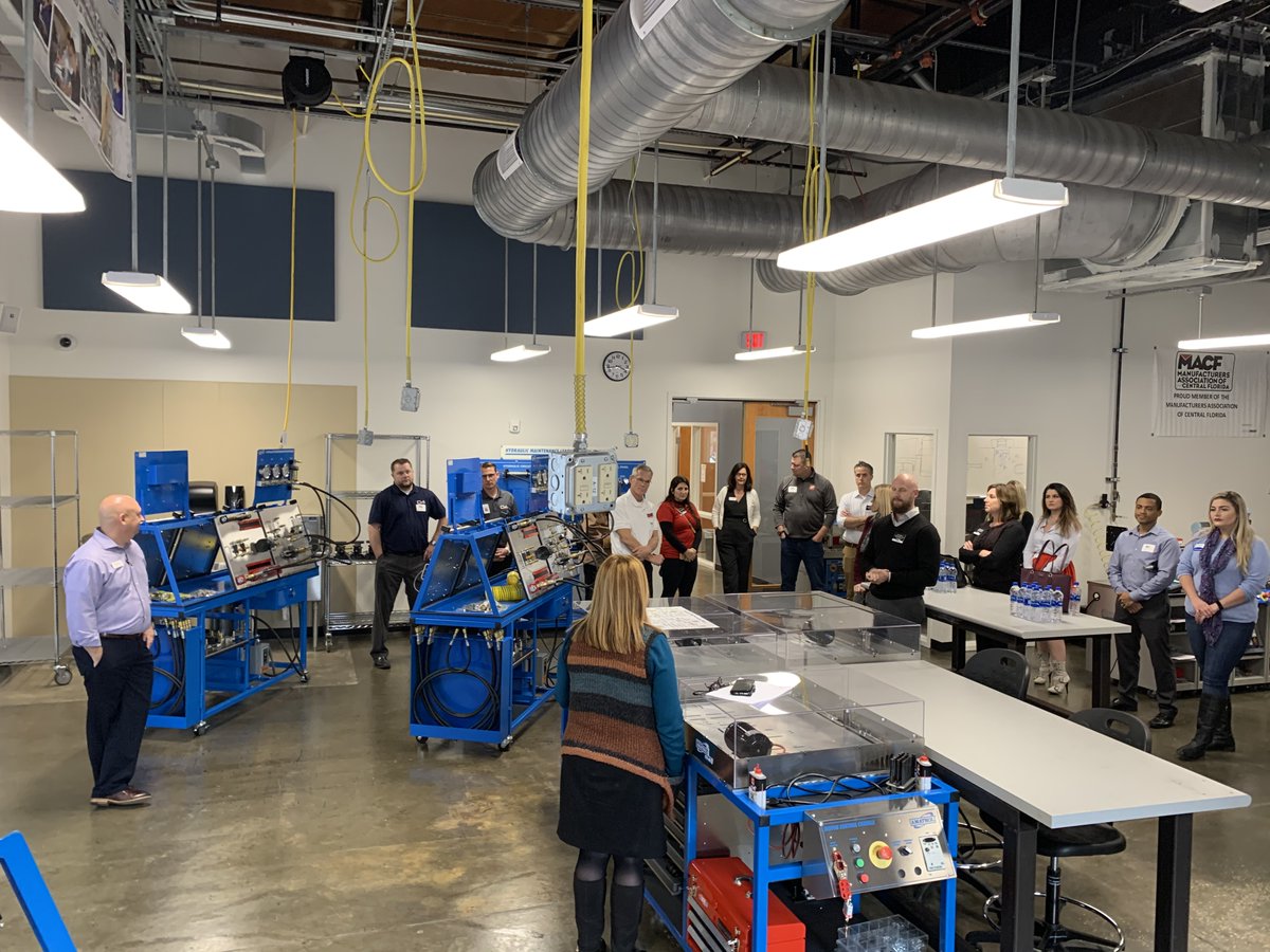 wallfrog's tweet photo. Great visit at Valencia College yesterday for a tour of the Center for Accelerated Training.  Amazing how manufacturing 4.0 is coming to the surface.  Big things happening in Central Florida and we are glad to be a part of the movement to help market those companies succeed. https://t.co/vaVbJb90Al