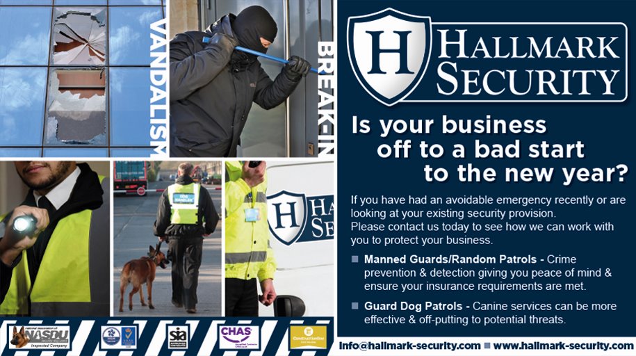 HallmarkSec's tweet photo. If you have had an avoidable emergency recently or are looking at your existing security provision. Please contact us today.
info@hallmark-security.com https://t.co/C13w6vQBji
#hallmarksecurity #doghandlers https://t.co/C8CXbiuVBR