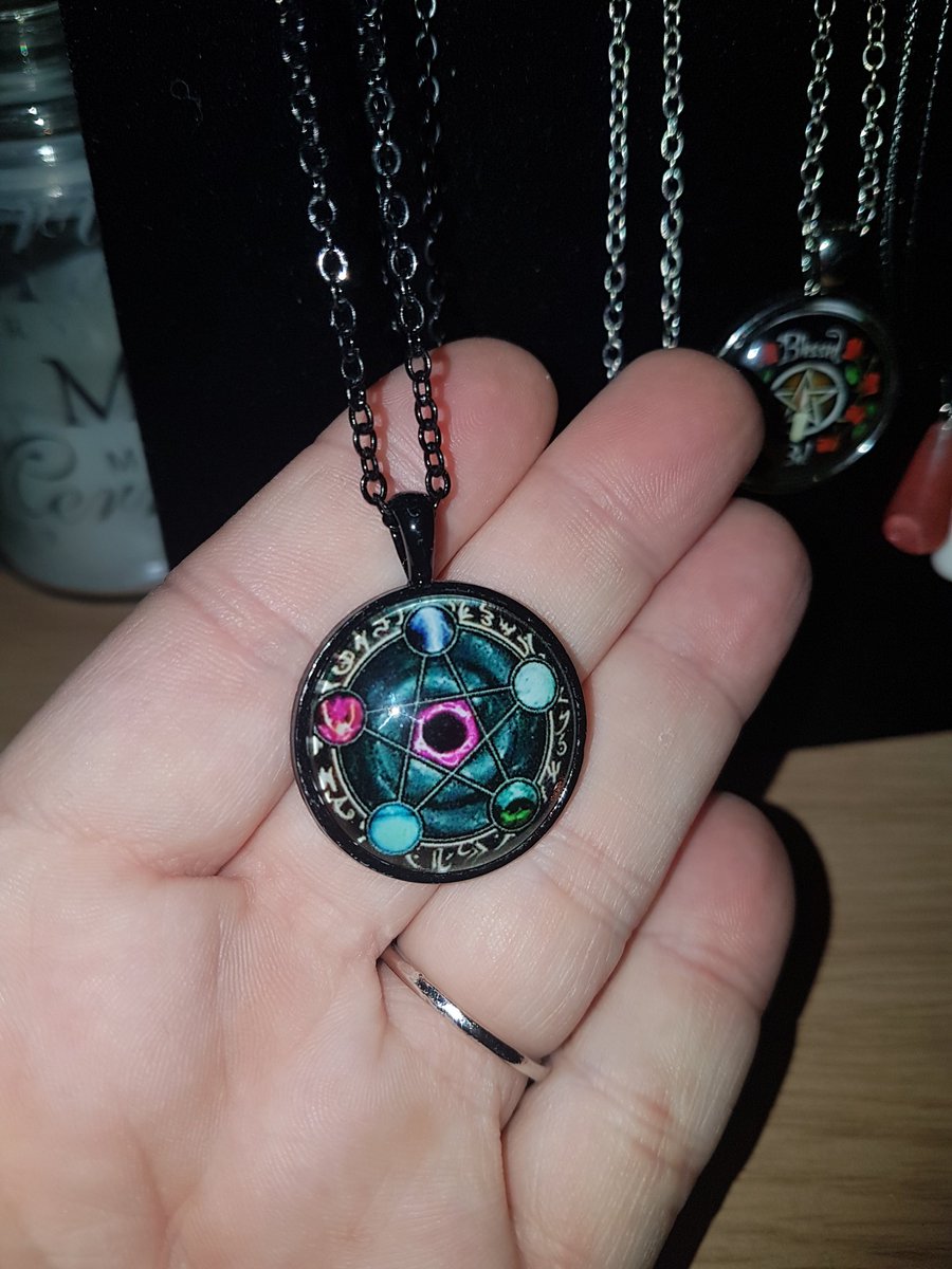 CauldronRays's tweet photo. Elemental and BLessed BE necklaces avaiable over my #etsyuk or #ebay link in bio ... 

#elemental
#necklaces
#twitterwitches 
#twittersocial
#ETSYUK 
#etsyseller #paganjewlery 
#etsyuksocial 
#paganlife #witchy #witch #pagan #spells #wiccan #witchcraft 🌟

https://t.co/Arb91JVHAR https://t.co/179chnZstx