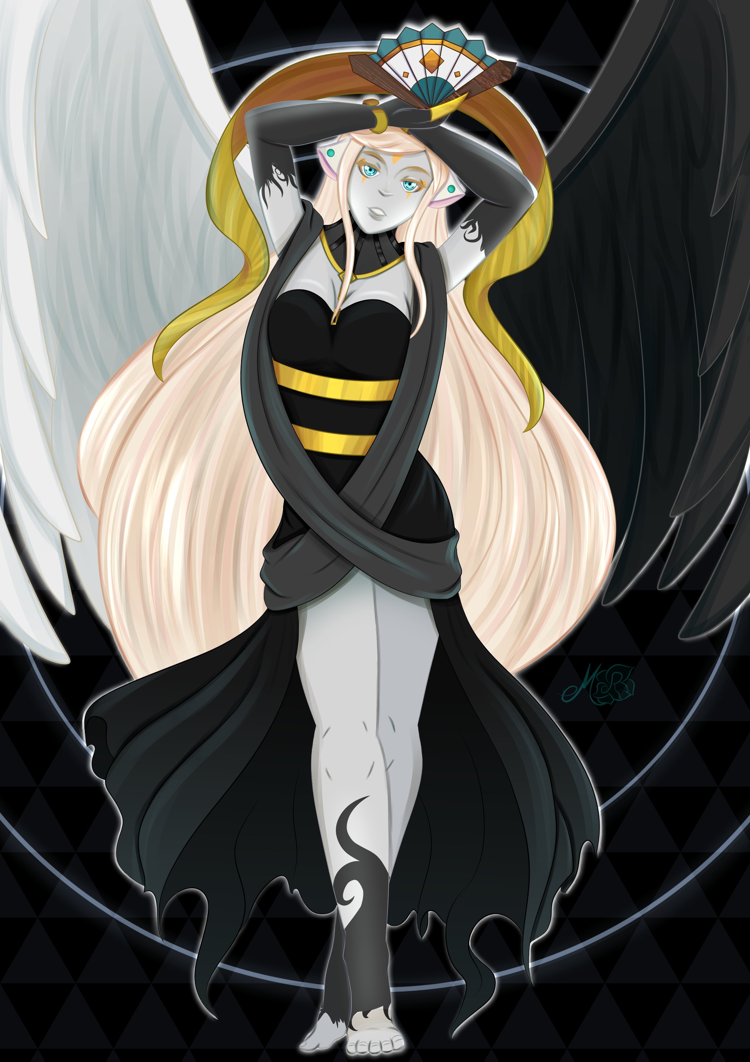 Mich Rose Commissions Open Let Me Be With You Lin As Freya Chobits For Grand Chase Collab Angel Anime Clamp Crossover Devil Freya Gc Lin Grandchase Lingrandchase