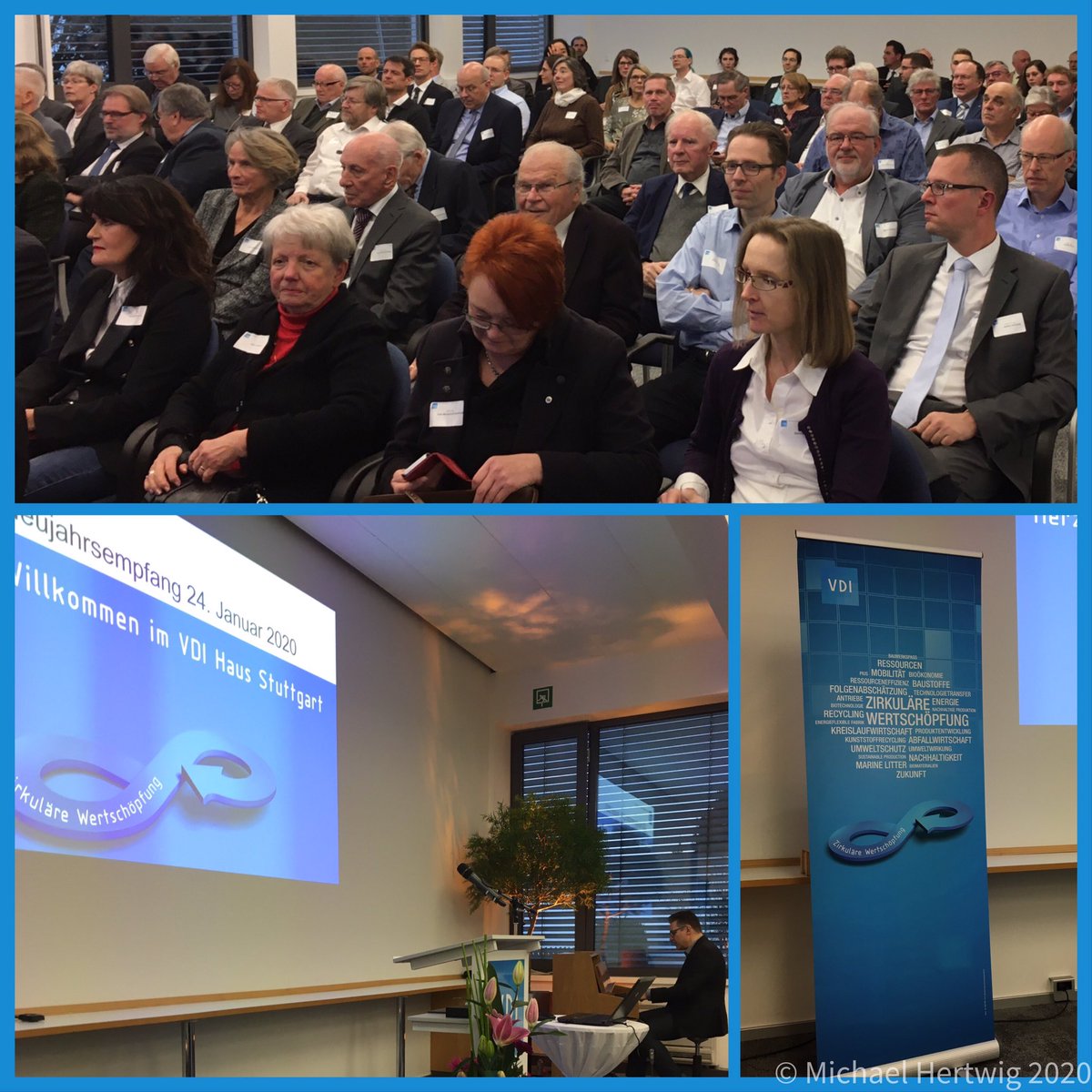 Willkommen beim Neujahrsempfang des <a href="/vdi_bw/">VDI Verein Deutscher Ingenieure Baden-Württemberg</a> im #VDI-Haus Stuttgart. 
Unter dem Thema #ZirkuläreWertschöpfung hören wir spannende Aspekte auch aus der Sicht @Daimler.
#vdiNeujahrsempfang20