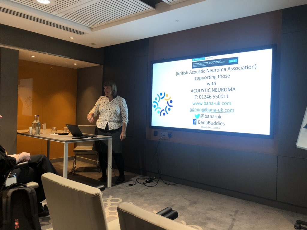 Andrea wadeson (@mamawadey) on Twitter photo <a href="/kingsskullbase/">King's Skull Base Unit (London)</a> <a href="/KingsNeuro/">King's Neurosurgery</a> great adjacent nursing session today at #BSBS2020 and great talk from <a href="/Msjuliedee/">julie dixon</a> from <a href="/BANAUK/">BANA</a> highlighting the charity and it’s mission to support those diagnosed and living with #acousticneuroma #vestibularschwannoma <a href="/kingsskullbase/">King's Skull Base Unit (London)</a> <a href="/KingsNeuro/">King's Neurosurgery</a> great adjacent nursing session today at #BSBS2020 and great talk from <a href="/Msjuliedee/">julie dixon</a> from <a href="/BANAUK/">BANA</a> highlighting the charity and it’s mission to support those diagnosed and living with #acousticneuroma #vestibularschwannoma