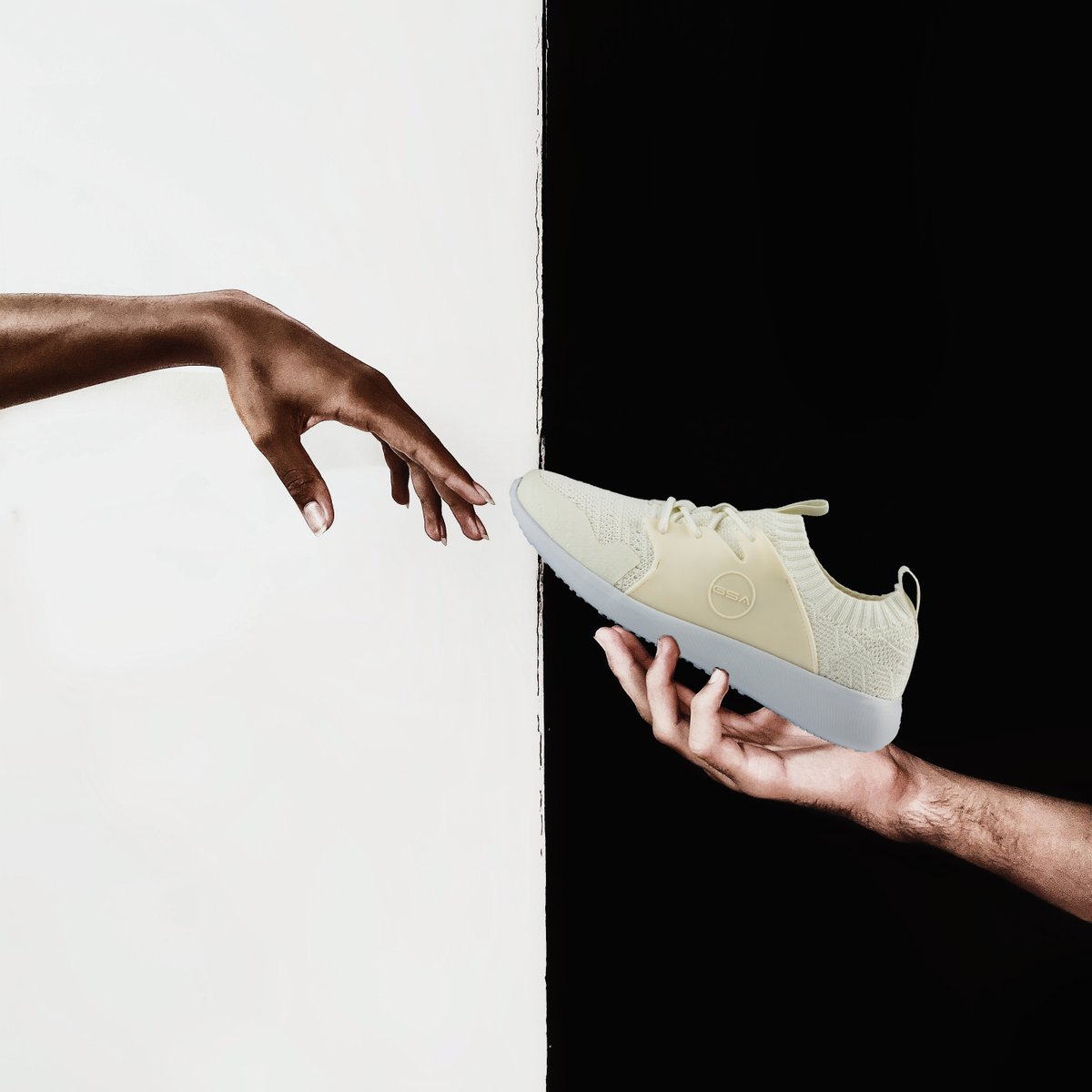 GSA_Sport's tweet photo. The Art of Sneaker Making. Sustainable materials and exclusive design. GSA 1. #gsa #gsaone #gsasport #neverquit https://t.co/m0gptHXINx