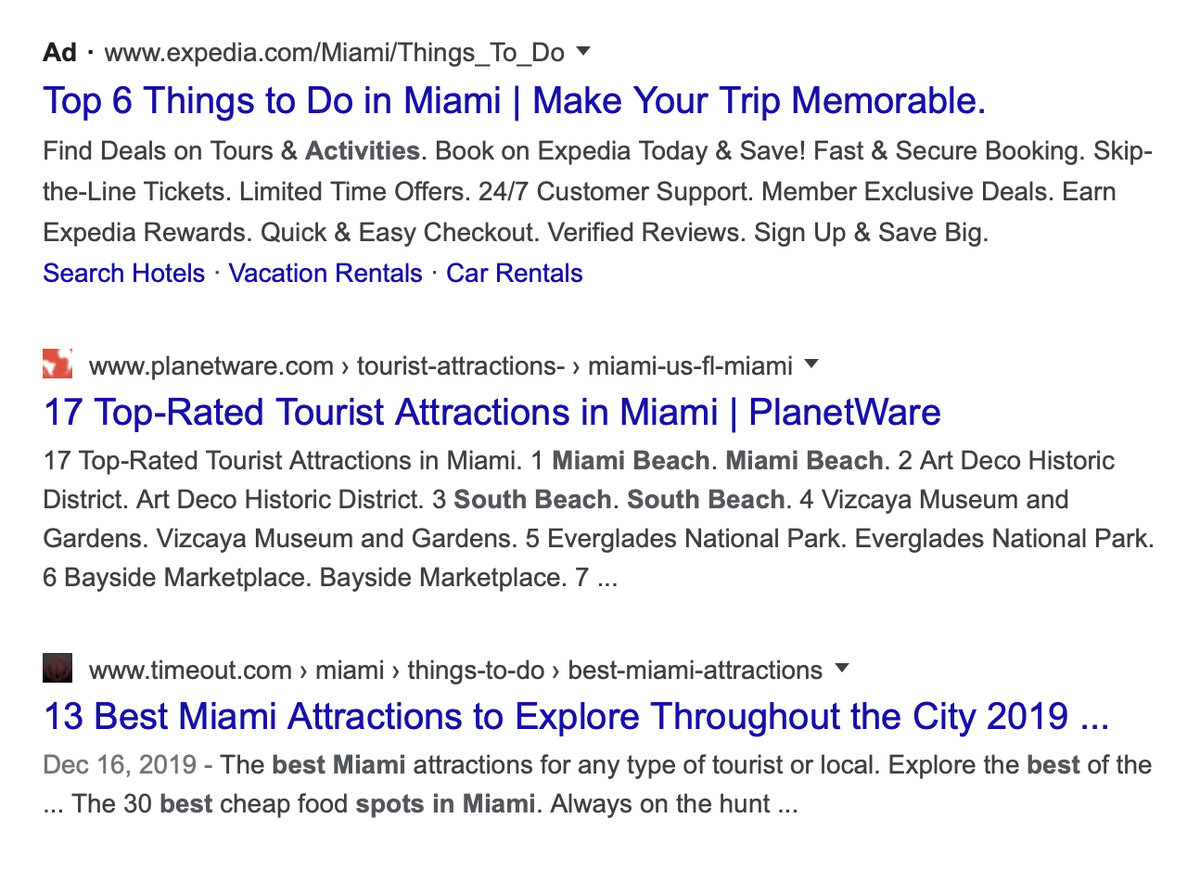 tinsleyad's tweet photo. Google’s ads just look like search results now blurring the lines even more. https://t.co/EpAHPN3NFr